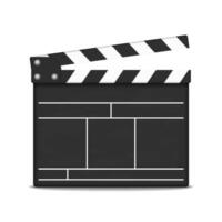Clapper board on white background vector