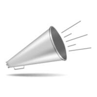 Megaphone on white background vector