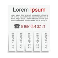 Advertisement template on white background vector