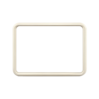 golden rectangular border frame is isolated n transparent background png