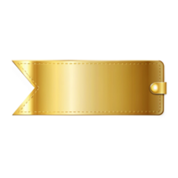 label golden tag banner is isolated on transparent background png