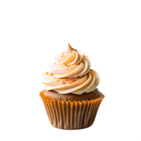 cupcake with chocolate is isolated on transparent background png