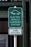 Marina, CA, 2025 - Sign For Electric Vehicle Charging Station At Resort photo