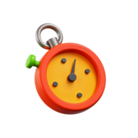 Colorful stopwatch with green button and unique design in bright hues png