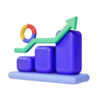 Growth chart displaying positive trends in data png