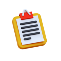 Colorful checklist with lines on a yellow background png