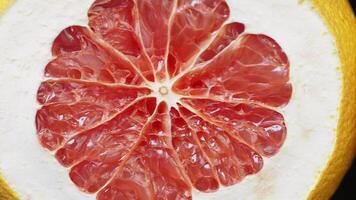 Fresh citrus slices displayed with vibrant colors and textures video