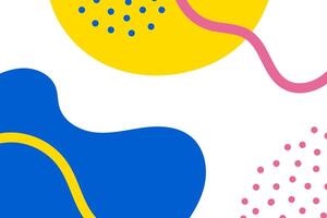 Trendy abstract pattern with doodle style vector