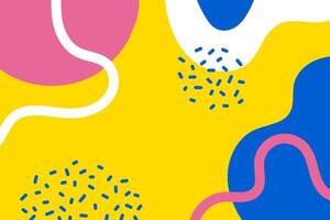 Abstract pattern with doodle style vector