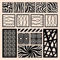 The Perfect Blend of Geometric Precision and Organic Flowing Lines vector