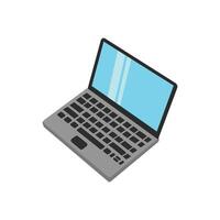 office laptop for working isolated on a white background vector