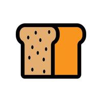 Sliced Bread and Toast Illustration vector