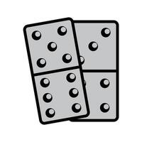 Overlapping Dominoes Illustration vector