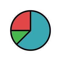 Simple Pie Chart Illustration vector
