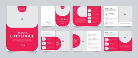 Multipurpose product catalogue design template 12 Pages design vector