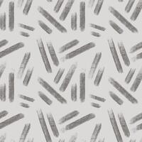abstract brush stroke seamless pattern. texture stripes drawing on grey background. vector