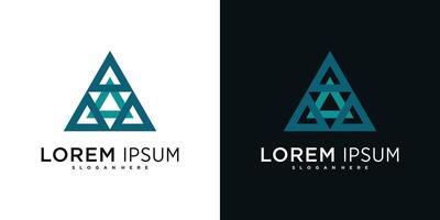 Company logo design elements, abstract triangles vector