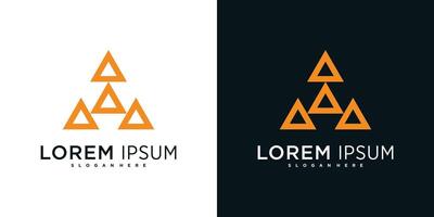 Company logo design elements, abstract triangle icon vector