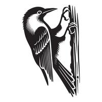 Playful Clarks Nutcracker Bird Illustration for Graphic Design vector