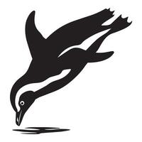 Lovely Little Penguin Bird Design with Cute Penguin Illustration vector