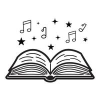 Magical Book Reader Design for Fantasy Lover vector