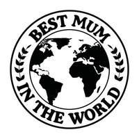 Mom Life Retro T-shirt Design for Happy Mothers Day vector