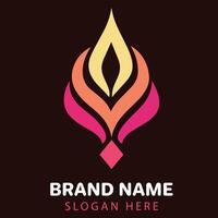 Abstract Sacred Geometry Design for Logo Creation vector