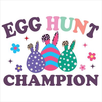 Easter Festival Typography T-shirt with Bunny Illustration