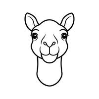 Clean Camel Outline Artwork vector