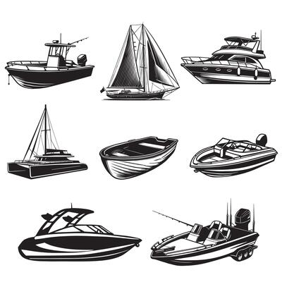 best Motor Boat Clipart Design Bundle