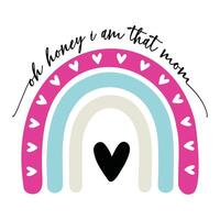 Happy Mother's Day Typography T-shirt Design vector