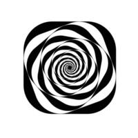Optical illusion element wavy lines design vector