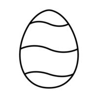 Vibrant Easter Egg Delight with Wavy Stripes Design vector