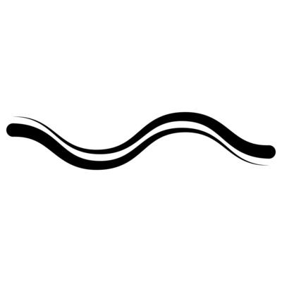 Black wavy lines creating abstract representation fluid motion and energy