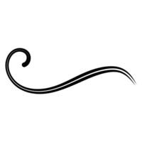 Elegant Swirl of Motion, Symphony Curvature and Grace in Design vector