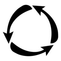 Circular Arrows Symbolizing Infinite Cycle of Renewal and Continuous Process vector