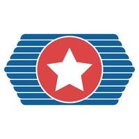 Patriotic Star Banner, Bold Symbol of Unity and Freedom vector