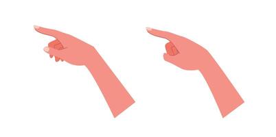 Hands with sleeve point, scroll down or up on smartphone or tablet flat for study, surf internet or working illustration. vector