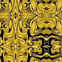 seamless pattern abstract unique liquid black gold vector