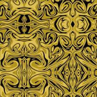 seamless pattern abstract golden unique liquid black vector