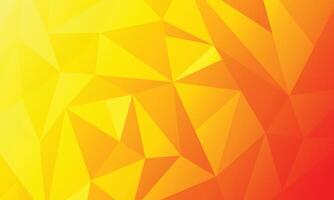 Orange gradient low poly geometric pattern abstract background vector