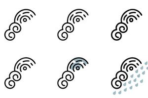 Elegant abstract curves and dotted swirls in a seamless pattern, versatile icon set for trendy design work and modern decor vector