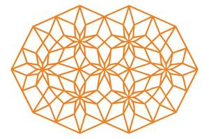 Vibrant geometric design featuring orange lines on a clean white background, ideal for backgrounds, wallpapers, and modern design projects, Pattern Background vector