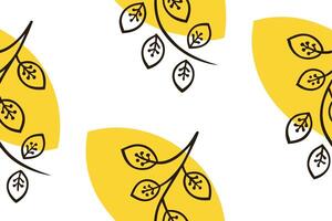 Delicate leaf pattern with soft blue gray hues on a white background, icon set featuring minimalistic plant shapes, ideal for modern design vector