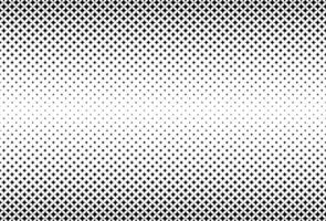Black color stars halftone pattern with gradient effect vector