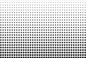 Black color stars halftone design pattern vector