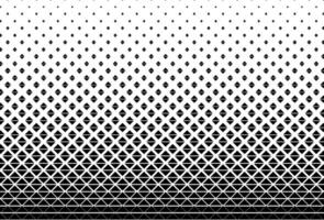 Black color square halftone design pattern vector