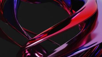 3d rendering of abstract art animation with 3d abstract shape in gradient color video