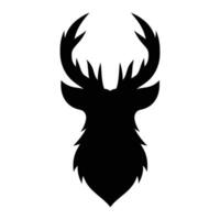 Stag Deer Head Silhouette vector