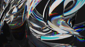 3d render of abstract art animation with 3d abstract glass transformation video